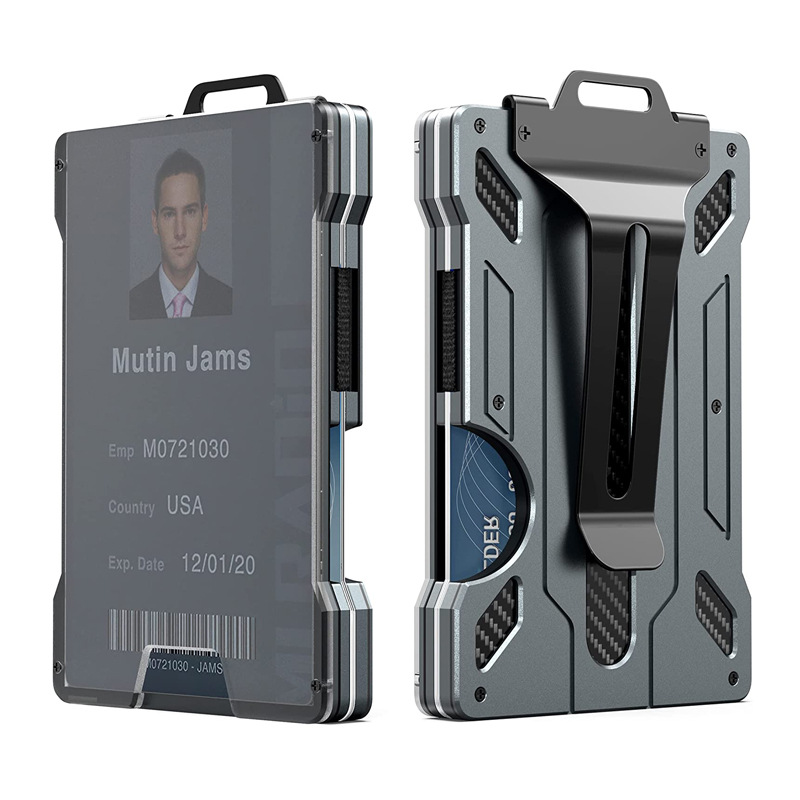 Card Top Loader - Portefeuille de cartes RFID tendance, porte-cartes