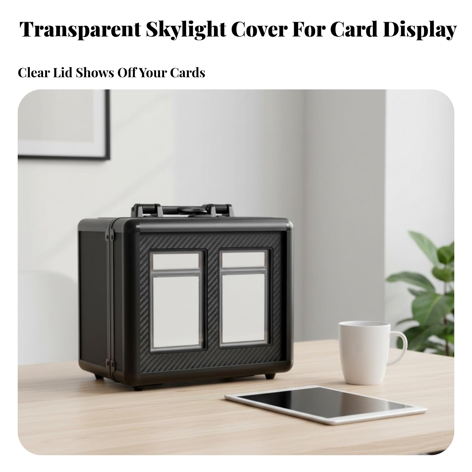 Graded Card Display - Boîte de présentation portable pour cartes