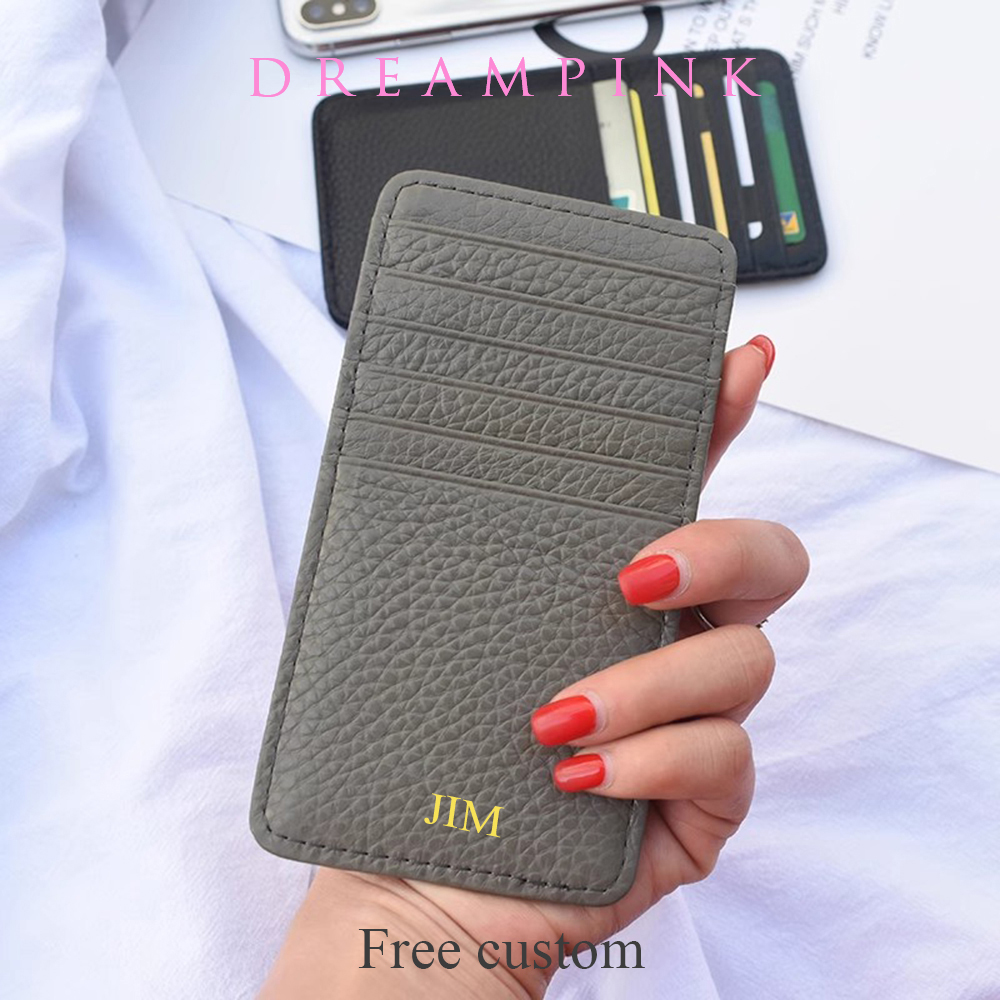Card Top Loader - Luxe personnalisé nom initiales peau de