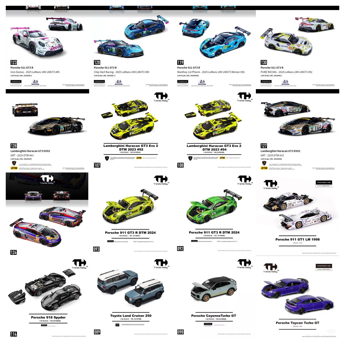 TH 1/64 Porsche 911 GT3 R LeMa - Die Cast Car 1 64 avis et prix